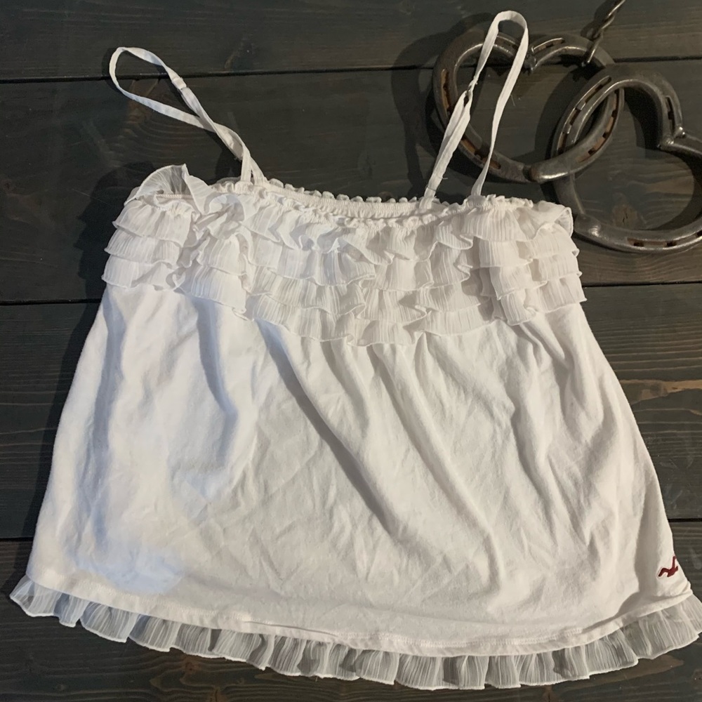 🤍Hollister White Tank top🤍
